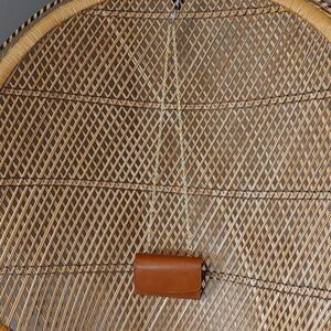 🌻Genuine Brown Leather Wallet with Detachable Crossbody Chain